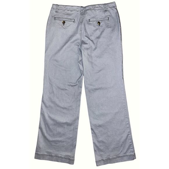 NWT Flamingo Cotton Stretch Mid-Rise Gray Pants Women's Large 32X31 - Picture 5 of 7